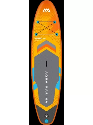 Paddleboard mit Motor AQUA MARINA GO Turbo 320 GELBGRAU