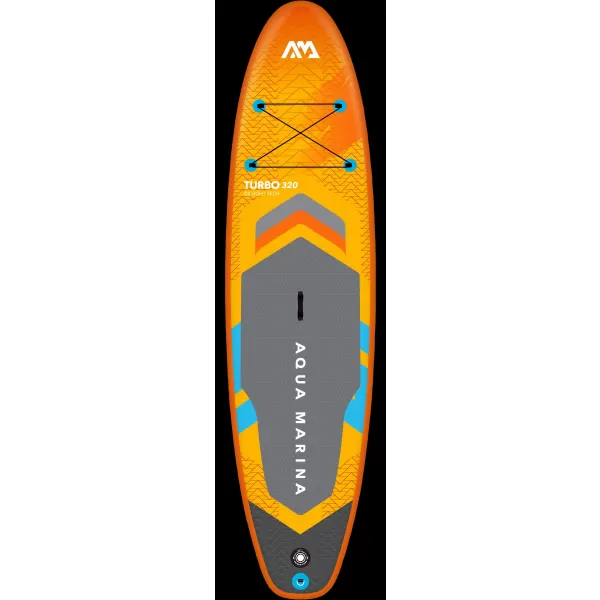  Paddleboard mit Motor AQUA MARINA GO Turbo 320 GELBGRAU 