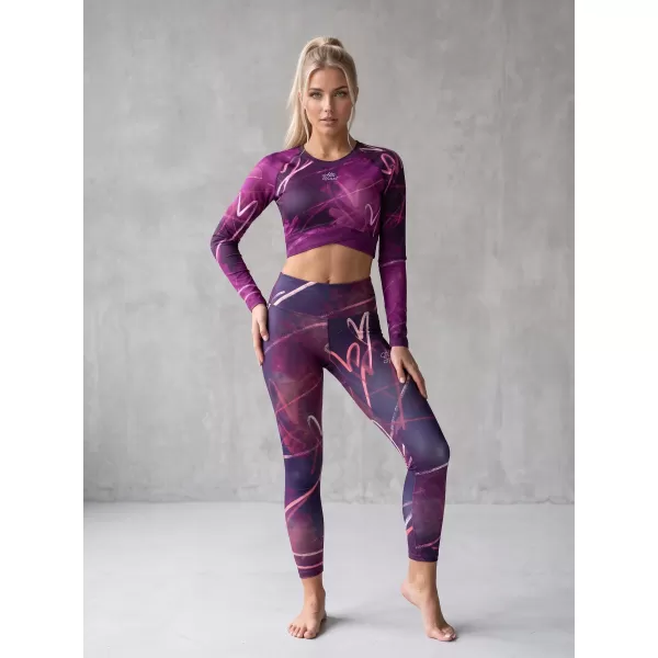  Lange Premium-Leggings für Damen (neue Größen) ALTISPORT VOJ/ALW082LEG05 LILA 