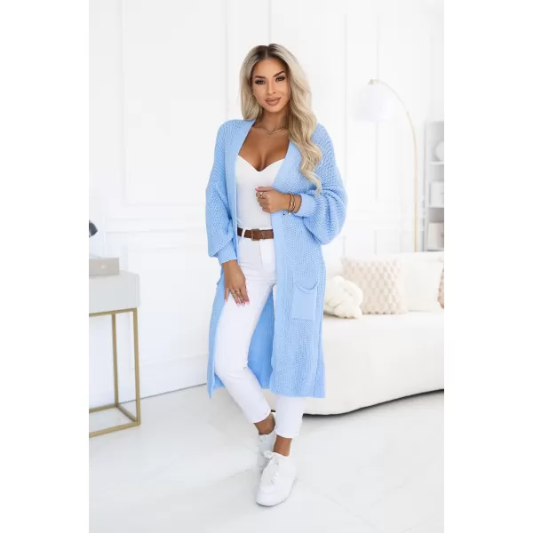  Strickjacke für Damen NUMOCO 627-3 HELLBLAU 
