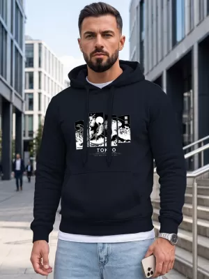 Herren-Sweatshirt DSTREET NX5146BX-25-09 DUNKELBLAU