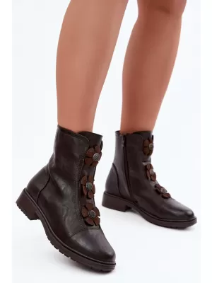 Damen-Stiefeletten BOTO ASA295-5 BRAUN