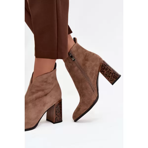  Damen-Stiefeletten BOTO 25BT24-9210 BRAUN 