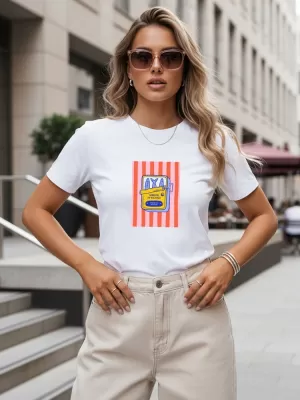 Damen-T-Shirt DSTREET NX8038RY-WH WEIß