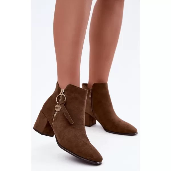  Damen-Stiefeletten BOTO NS653P BRAUN 