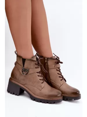 Damen-Stiefeletten BOTO ASA301-1 BRAUN