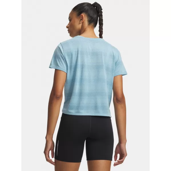  Damen-T-Shirt UNDER ARMOUR VELOCITI SHORTSLEEVE 6009540-425 BLAU 