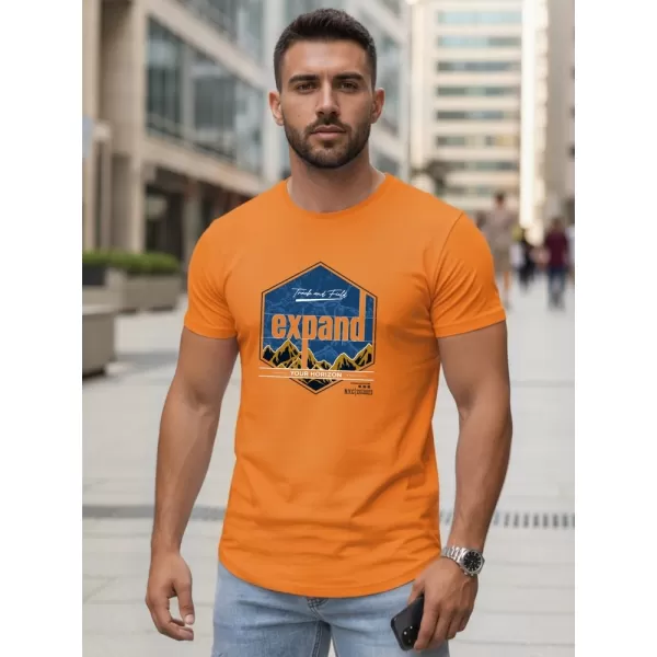  Herren-T-Shirt DSTREET NX5004R-OR ORANGE 