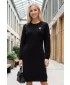 Strickkleid für Damen ALTISPORT ISIDORE SCHWARZ