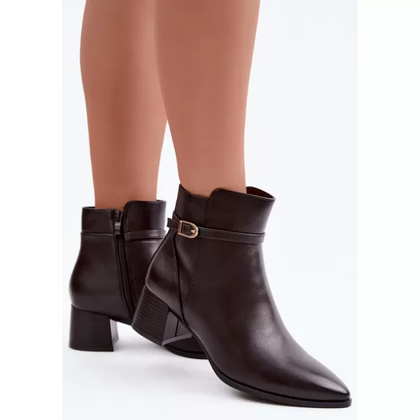  Damen-Stiefeletten SERGIO LEONE BT-33 KAFFEE 