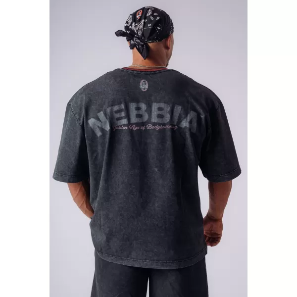  Herren-T-Shirts NEBBIA OLYMPIA HEAVYWEIGHT COTTON 941 SCHWARZ 