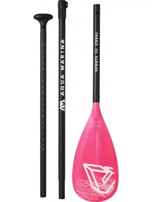 Paddeln AQUA MARINA Sports III Coral ROSA/SCHWARZ