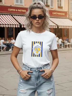 Damen-T-Shirt DSTREET NX8043RY-WH WEIß