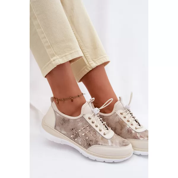  Damen-Sneaker D&A GR61-5990 BEIGE 