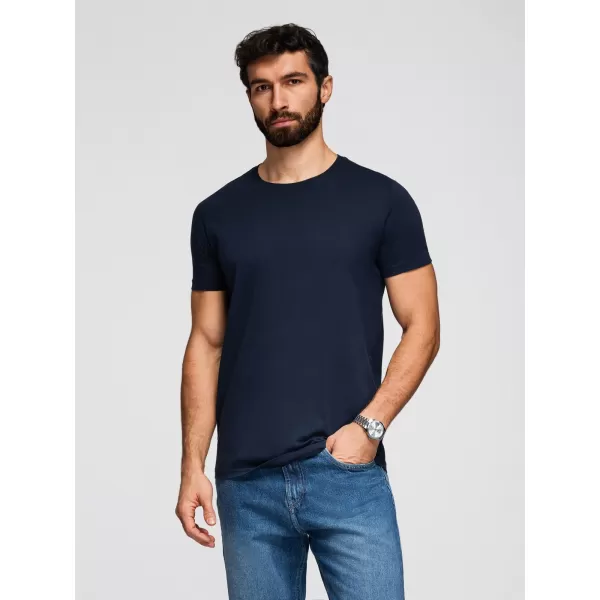  Herren-T-Shirt OMBRE OM-TSBS-0268 SCHWARZ/GRÜN/KHAKI 