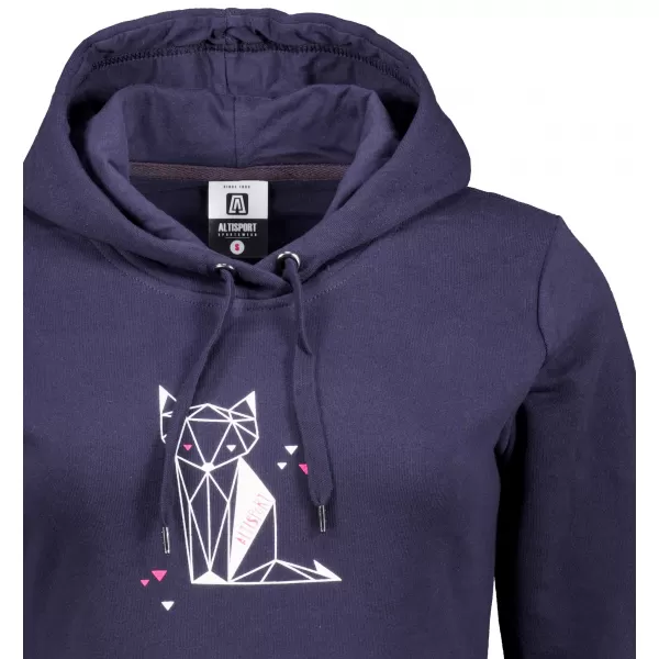  Erweitertes Damen-Sweatshirt ALTISPORT ALW091419 MARINEBLAU 