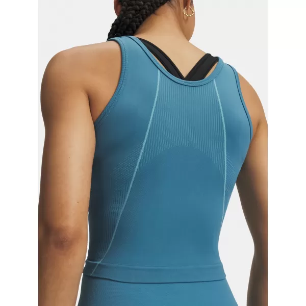  Damen-Tanktop UNDER ARMOUR VANISH SEAMLESS TANK 6000640-466 BLAU 
