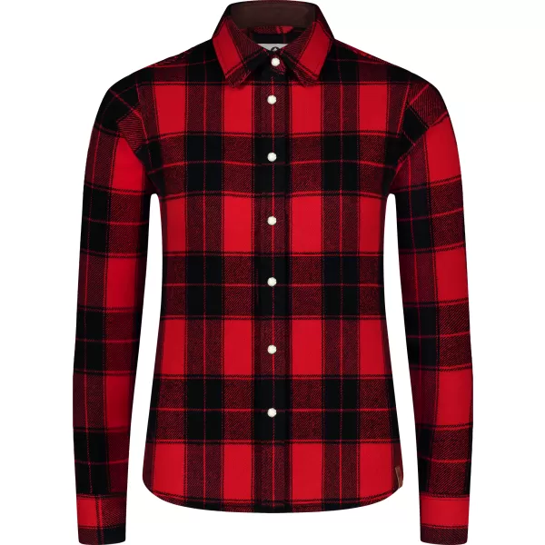  Flanellhemd für Damen NORDBLANC WILLOW NBSSL8371 ROT 