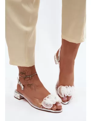 Damensandalen D&A MR61-9002 SILBER