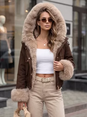 Damenjacke DSTREET TY5836 BRAUN