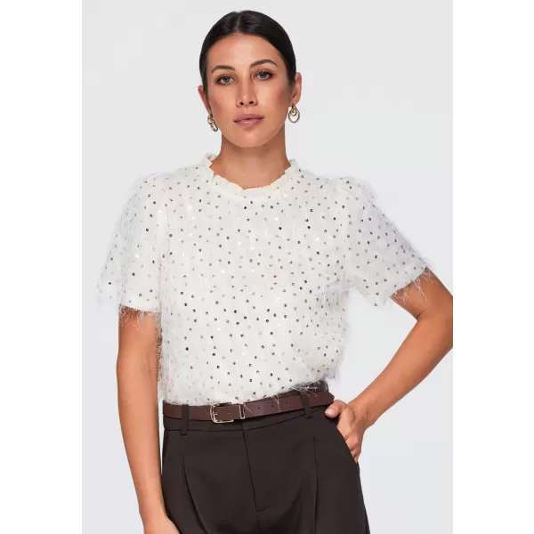  Damenbluse OMBRE OW-TS-E0089 BEIGE 
