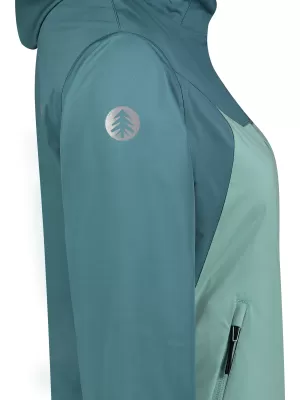 Softshelljacke für Damen NORDBLANC OUTLAND NBSSL8324 GRÜN/GRAU