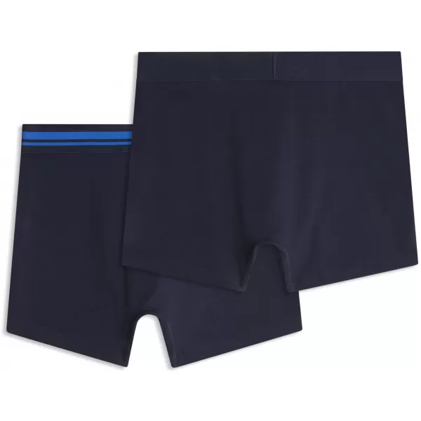  Herren-Boxershorts PUMA MEN EVERYDAY PLACED LOGO BOXER 2P 93847619 MARINEBLAU/BLAU 
