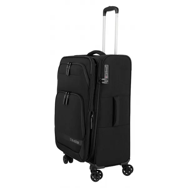  Koffer TRAVELITE Kick Off 4w M exp SCHWARZ 