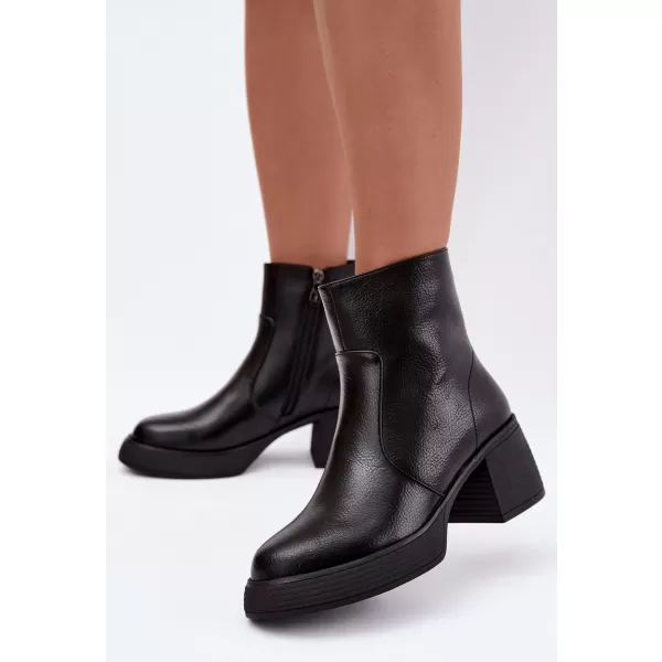  Damen-Stiefeletten D&A CR62-3369 SCHWARZ 