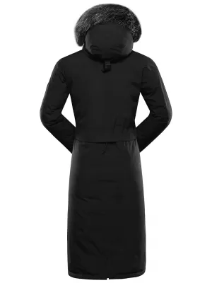 Wintermantel für Damen ALPINE PRO WUSSA 2 SCHWARZ