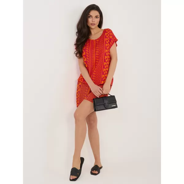  Damen-T-Shirt SUBLEVEL D73771AG10978AA ORANGE 