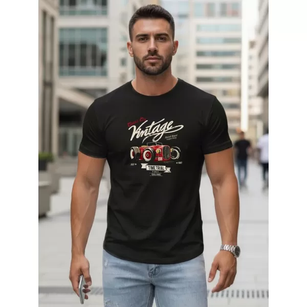  Herren-T-Shirt DSTREET NX5094R-BK SCHWARZ 