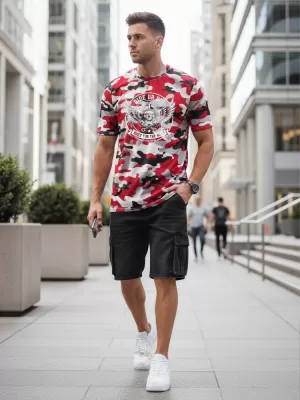 Herren-T-Shirt DSTREET NX2004R-RW-M ROT