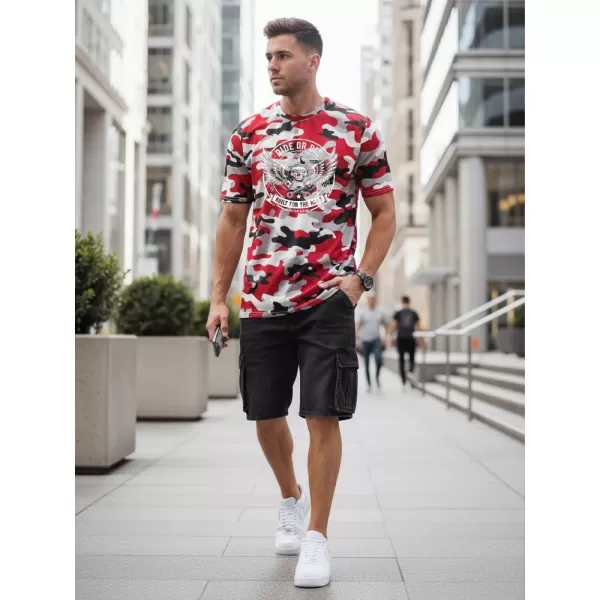  Herren-T-Shirt DSTREET NX2004R-RW-M ROT 