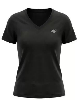 Damen-T-Shirt 4F WMM00TTSHF3307 TIEFSCHWARZ