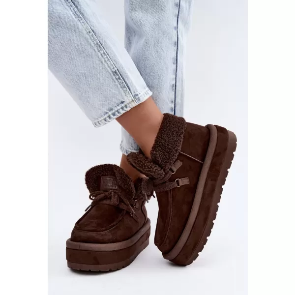  Damenschuhe BIG STAR SHOES UU274214 BRAUNE/BEIGE SCHATTEN 