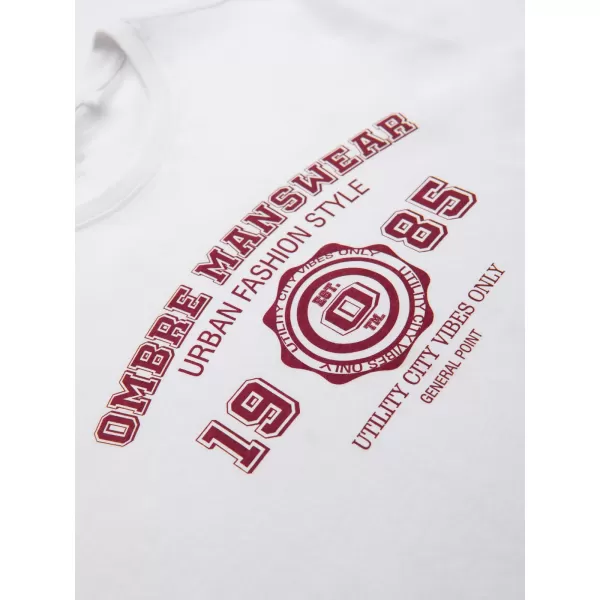  Herren-T-Shirt OMBRE OM-TSPT-0269 WEIß 