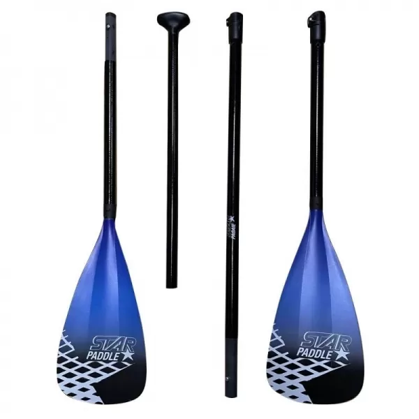  Paddeln STAR Fiberglass 4T Combo SCHWARZ 