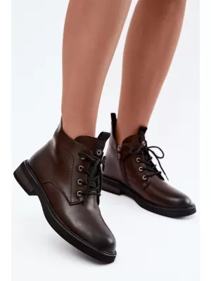 Damen-Stiefeletten D&A CR62-3337 BRAUN