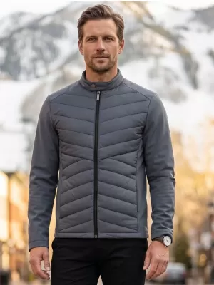 Hybridjacke für Herren MALFINI PREMIUM CROSS 555 HELLES ANTHRAZIT