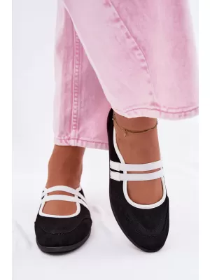 Ballerinas für Damen BOTO 22-383 SCHWARZ