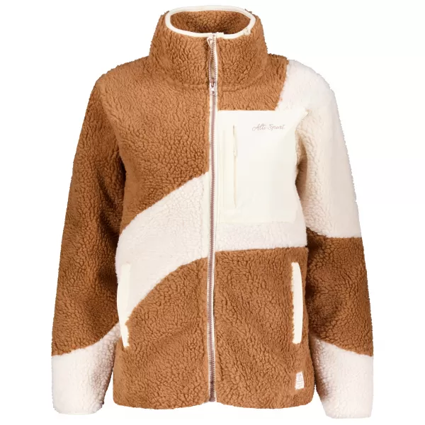 Fleece-Sweatshirt für Damen ALTISPORT IVONA BEIGE 