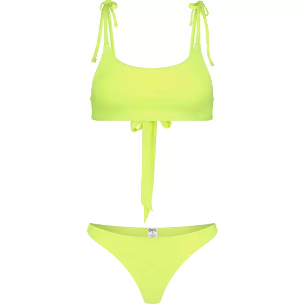  Bikinihose für Damen NORDBLANC GLITZ NBSSS8240 LEUCHTEND GELB 