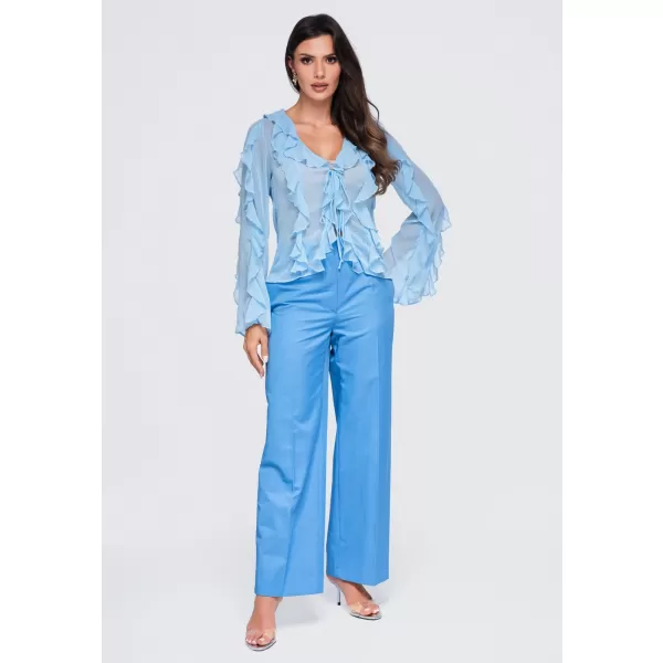  Damenbluse OMBRE OW-TS-E0078 BLAU 