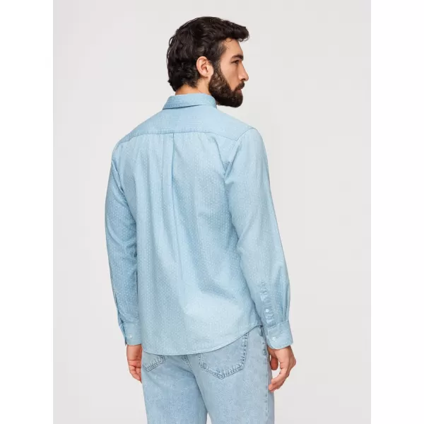  Herrenhemd OMBRE K702 HELLBLAU 