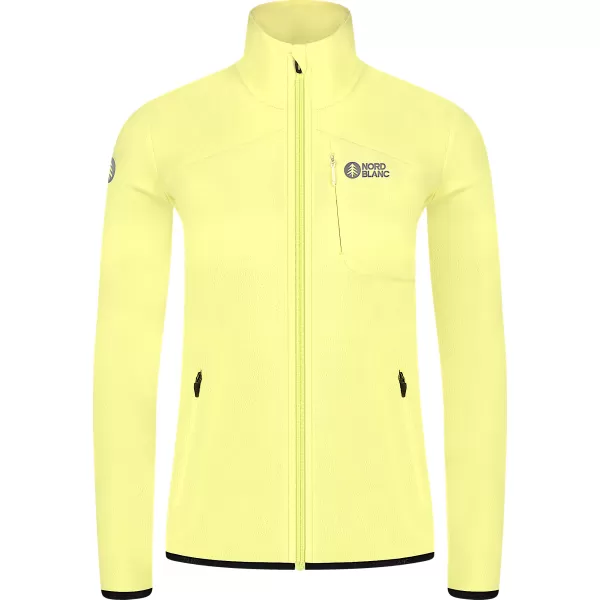  Leichtes Fleece-Sweatshirt für Damen NORDBLANC MAPLE NBSFL8374 HELLGELB 