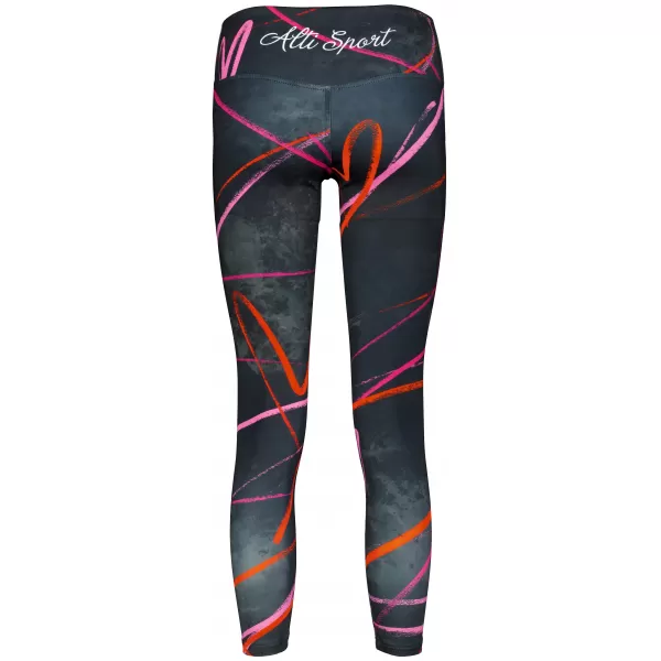  Lange Premium-Leggings für Damen (neue Größen) ALTISPORT VOJ/ALW082LEG05 SCHWARZ 