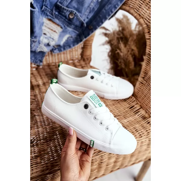  Damen-Sneaker BIG STAR SHOES GG274006 WEIß/GRÜN 