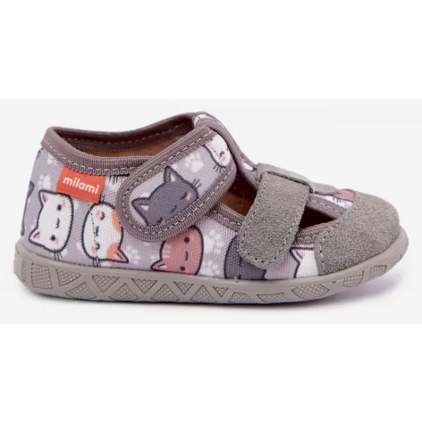  Kinderhausschuhe MILAMI 118/BR-34 GRAU 