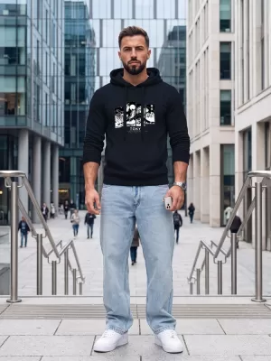 Herren-Sweatshirt DSTREET NX5146BX-25-09 DUNKELBLAU